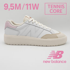 New Balance Women's White and Pink Sneakers